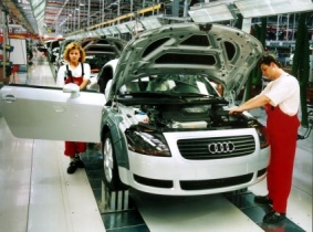 Assembly of the Audi TT