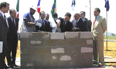Cornerstone Laying in Brasil
